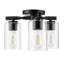 Luminaire d'intérieur semi-encastré Lantier avec verre transparent