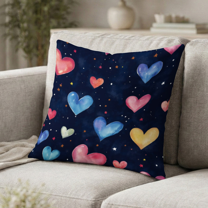 Coussin Boho - Coussin imprimé Starburst Kids Love Spark, H 16 po x l 16 po
