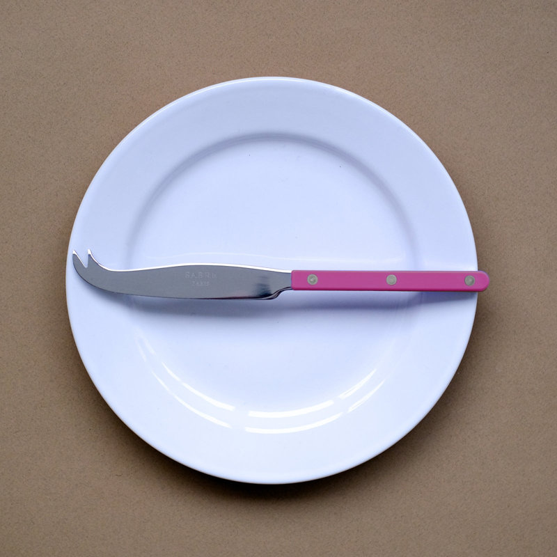 Bistrot Solid Cheese Knife, Raspberry