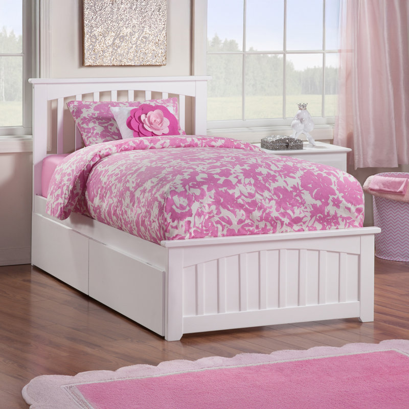 Brunelle Solid Wood Platform Bed by Andover Mills™ Baby & Kids, White, Twin XL