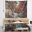 Tapisserie de forêt à chute de bois en polyester avec accessoires suspendus inclus-28500538