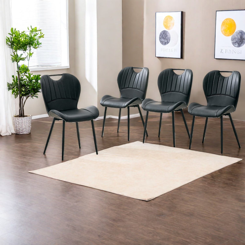 Ensemble de 4 chaises de salle à manger confortables