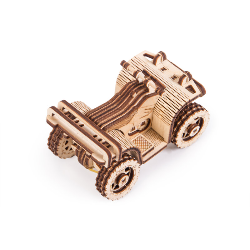 Wood Trick ATV Wooden 3D Model Model