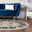 Tapis bleu / beige / orange tissé à la machine Arenas-788820197