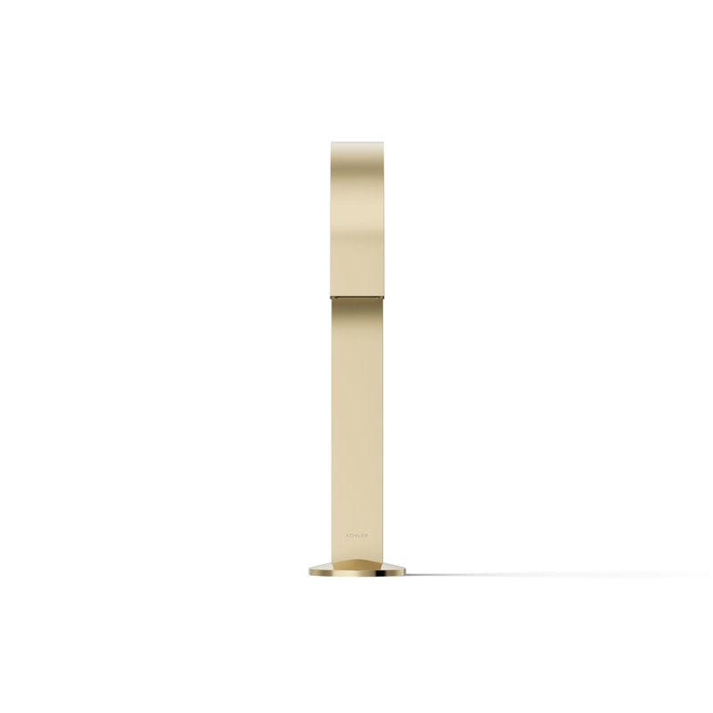 Components Bathroom Sink Spout with Ribbon Design, Gold