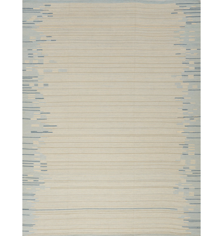 Striped Area Rug in Gray