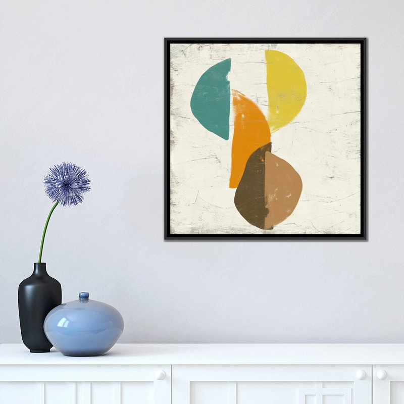 « mobile iv », impression sur toile, H 18 po x l 18 po x P 1,5 po, Toile avec cadre noir, Pas de tapis