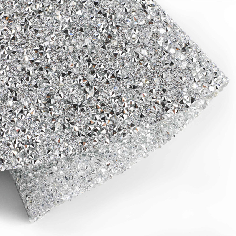 Sparkles Home | Rhinestone Dog Bone Placemat | Non-Slip | Easy to Clean | Decorative Pet Mat, Silver