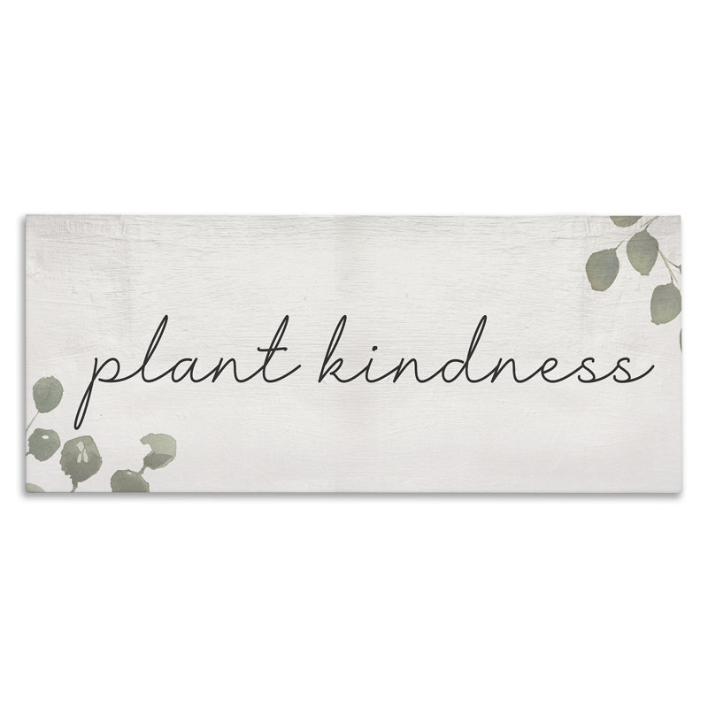 Art mural sur toile «Plant Kindness» par Daphne Polselli bp-826_CN, H 13 po x l 30 po