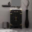 18 po Meuble-lavabo simple en chêne noir avec miroir 20 po