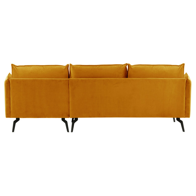 McFetridge 2 Seater Corner Sofa, Right Hand Facing, Yellow
