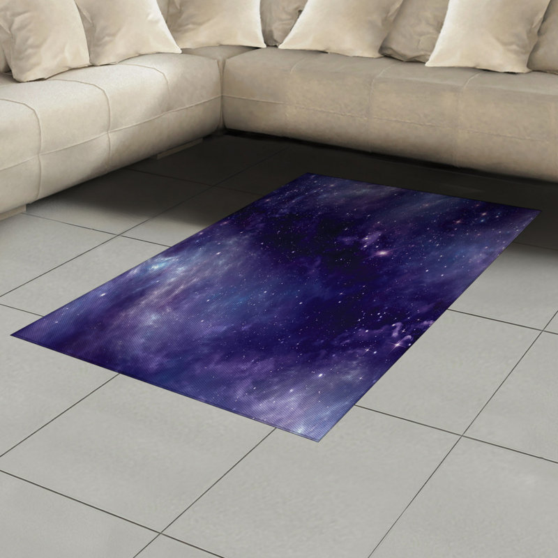 Tapis décoratif aubergine, Rectangle 2 pi 7 po x 5 pi
