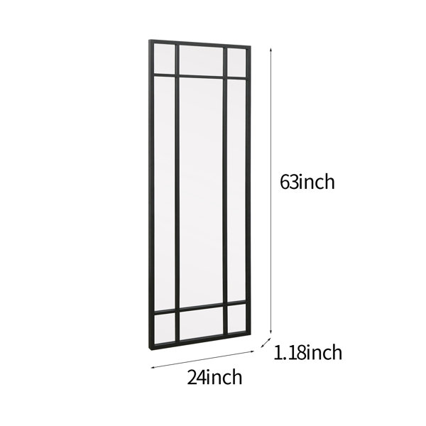 Latitude Run® Rectangle Metal Window Pane Mirror & Reviews - Wayfair Canada