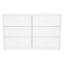 Ingrassia 6-Drawer Wide Chest of Drawers, 3 + 3 Bedroom Furniture Storage-1801397316