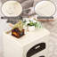 Table de chevet 3 tablettes blanche