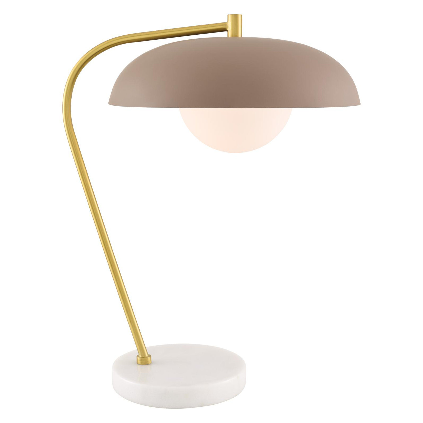 Farmington Table Lamp, White, Taupe