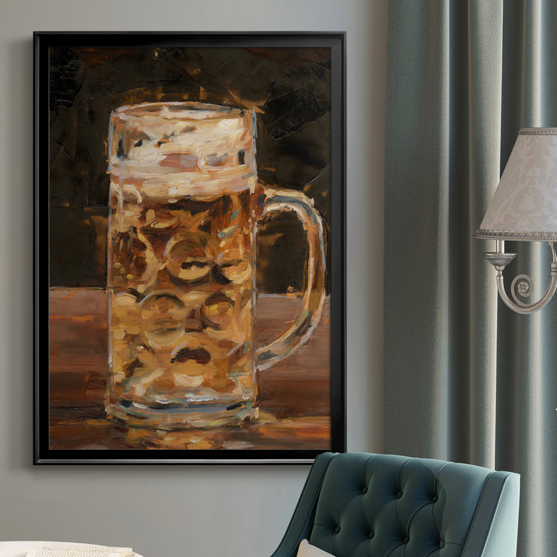 " Another Round II ", Black Framed, 36.5" H x 26.5" W x 1" D