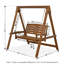 Arianna 2 Person Rubberwood Porch Swing