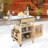 Outdoor Grill Cart With Stainless Steel Top,with Drop Leaf,rolling Kitchen Cart With Lockable Wheels-1187194055