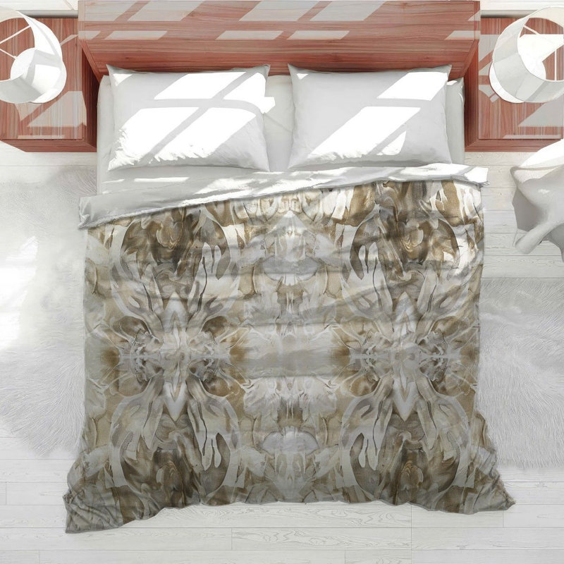 Édredon symétrique à motif floral Blooms Bedding, Édredon très grand