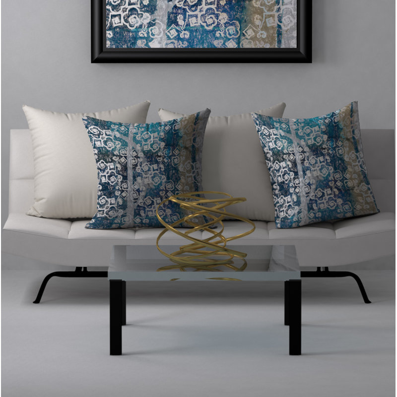 Housse de coussin carrée/insert, 18 po x 18 po