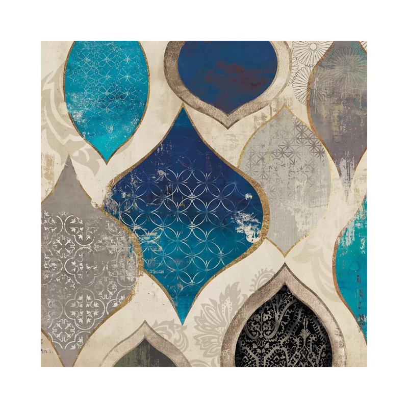Blue Rhapsody II 1 Piece Wrapped Canvas Painting, 66.04 cm H x 66.04 cm W x 3.175 cm D