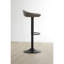 Linndale Swivel Upholstered and Faux Leather Adjustable Height Bar Stool with Steel Frame-251424664