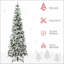 Arbre de Noël artificiel pin enneigé avec branches réalistes et 394 pointes-1547543217