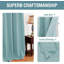 Ensemble de 2 panneaux de rideaux pour chambre / salon - Rideaux obscurcissants et isolants avec œillets-1086553382-1086553373