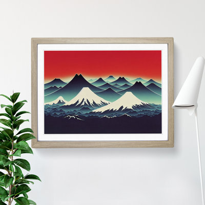 Overwhelming Japanese Mountains - Single Picture Frame Print