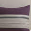 King Comforter In Purple - Faux Suede, 2 Shams & Machine Washable 7 Pc Suede With Soft Touch