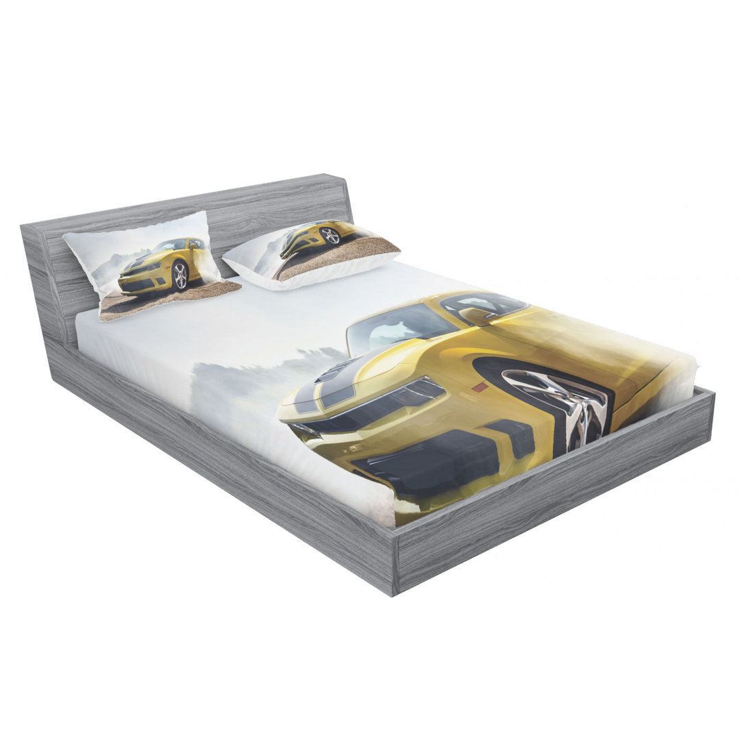 Microfiber Sheet Set Ambesonne 