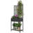 Wicker Planter Combo - Trellis & Storage Shelf-699752242