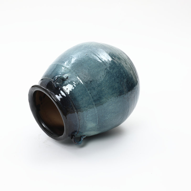 Vase rond en céramique 17,5 po H
