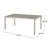 Coral Outdoor Aluminum Dining Table With Faux Wood Top(Only Including Table)