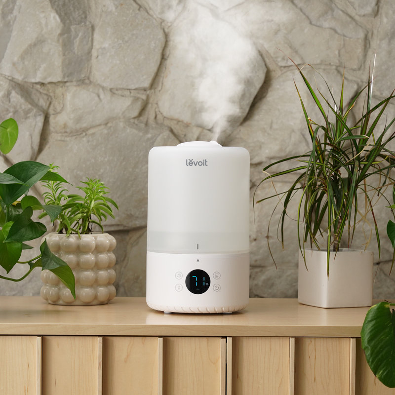Levoit 0.65 Gallons Cool Mist Ultrasonic Tabletop Humidifier with Adjustable Humidistat for 290 Cubic Feet