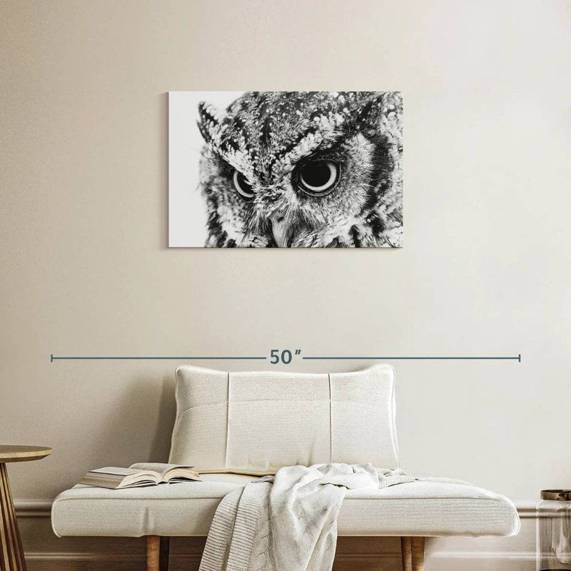 Brampt Staring Owl, 20" H x 30" W