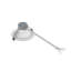 Luminaire encastré à DEL de 8 pouces à usage commercial, 5 températures de couleur et 5 puissances sélectionnables, gradable 3 en 1, homologué pour les endroits humides (IC).-135961610