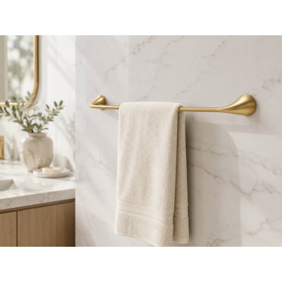 Stainless Steel 18'' Wall-Mounted Towel Bar for Bathroom Available in Multiple Stylish Finishes