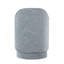 Tabouret de coiffeuse 18 "avec pivot en tissu bleu clair-1558327147