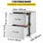14'' Stainless Steel Drop-In Drawers