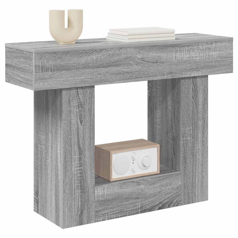 Console Table, 74cm H x 101cm W x 30cm D, Grey Sonoma, Grey Sonoma, Grey Sonoma