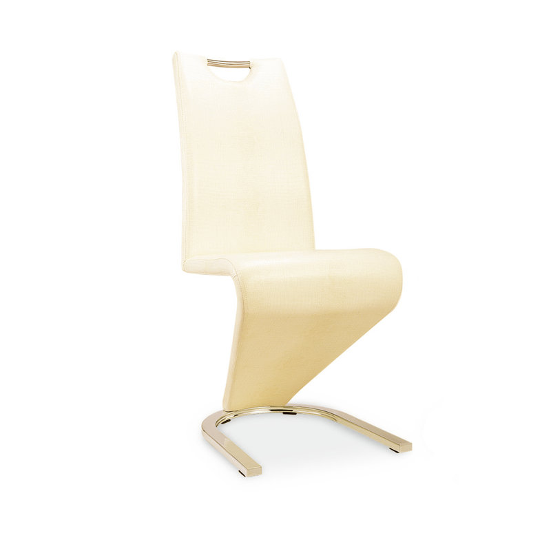 Lucy Upholstered Cantilever Chair, Cream