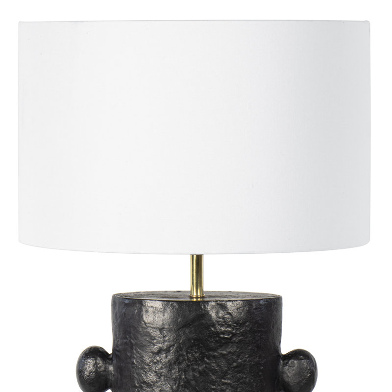 Sanya Metal Table Lamp, Black, 25.5" H x 16" W x 16" D