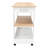 Cala Kitchen Island with Storage and Open Shelves, Freestanding Kitchen Work Table with Drawers -458546702-423032431