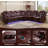 3-Pieces 210”Breathing Leather Power Reclining Theater Sectional,LED Lighting-886230483