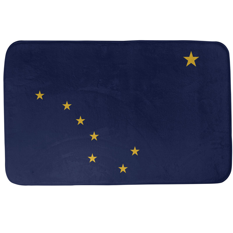 Tapis pour salle de bain alaska flag Fawcett, l 17 po x L 24 po