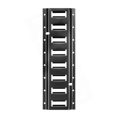 E-Track Tie-Down Rail Kit, 4 Pack 1.3 Ft E Track Rails, 2 U-Shaped Hooks, 2 Tool Holders, 2 Track Shelf Brackets, 2 Tire Holders, 2 Cable Storage Rings, 8 End Caps & 1 Bag, Fit For Vans Trailers