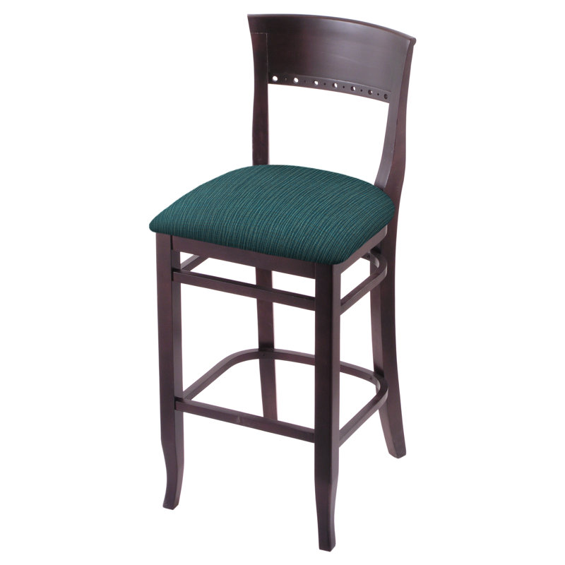 Tabouret 30 ", Cerisier foncé, Marée graphique, Tabouret de comptoir (siège d'une hauteur de 25 p