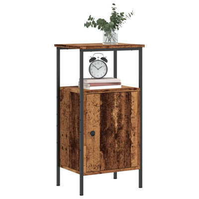Analeya 41cm W Metal Bedside Table